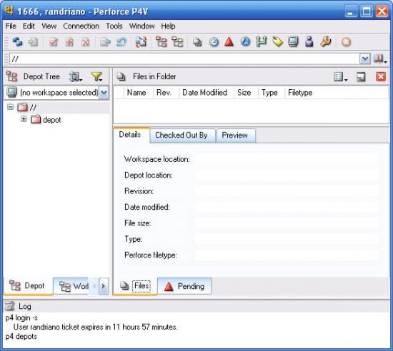 Interface principale P4V